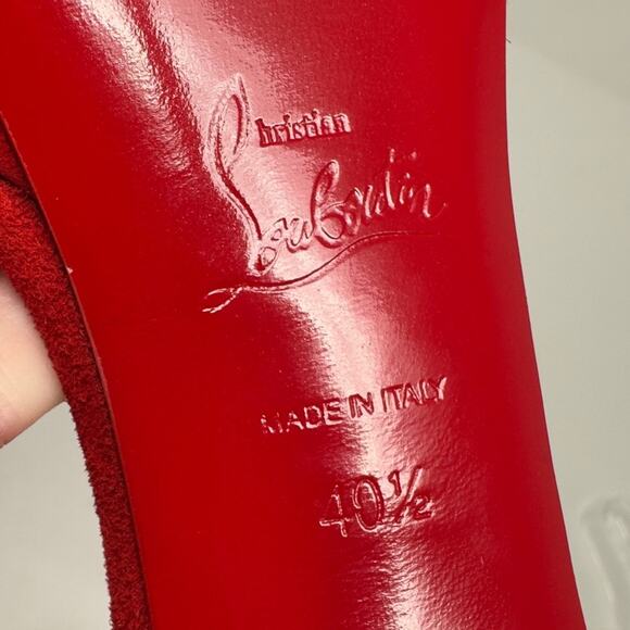 Christian Louboutin Torrida Alta 150 Suede Sandal Heels - Picture 11 of 11